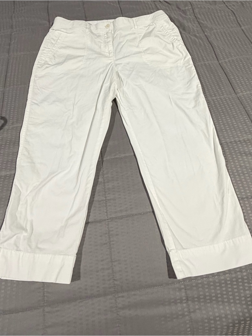 Classic White Women's Cotton Pants